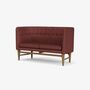 Mayor AJ6 Sofa Textil Holz Rot 1