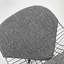 DKR Wire Chair Steel Textile Gray 5