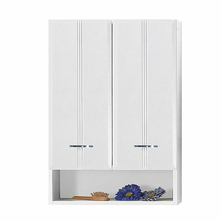 Hängeschrank Holz Kunststoff Weiß 0