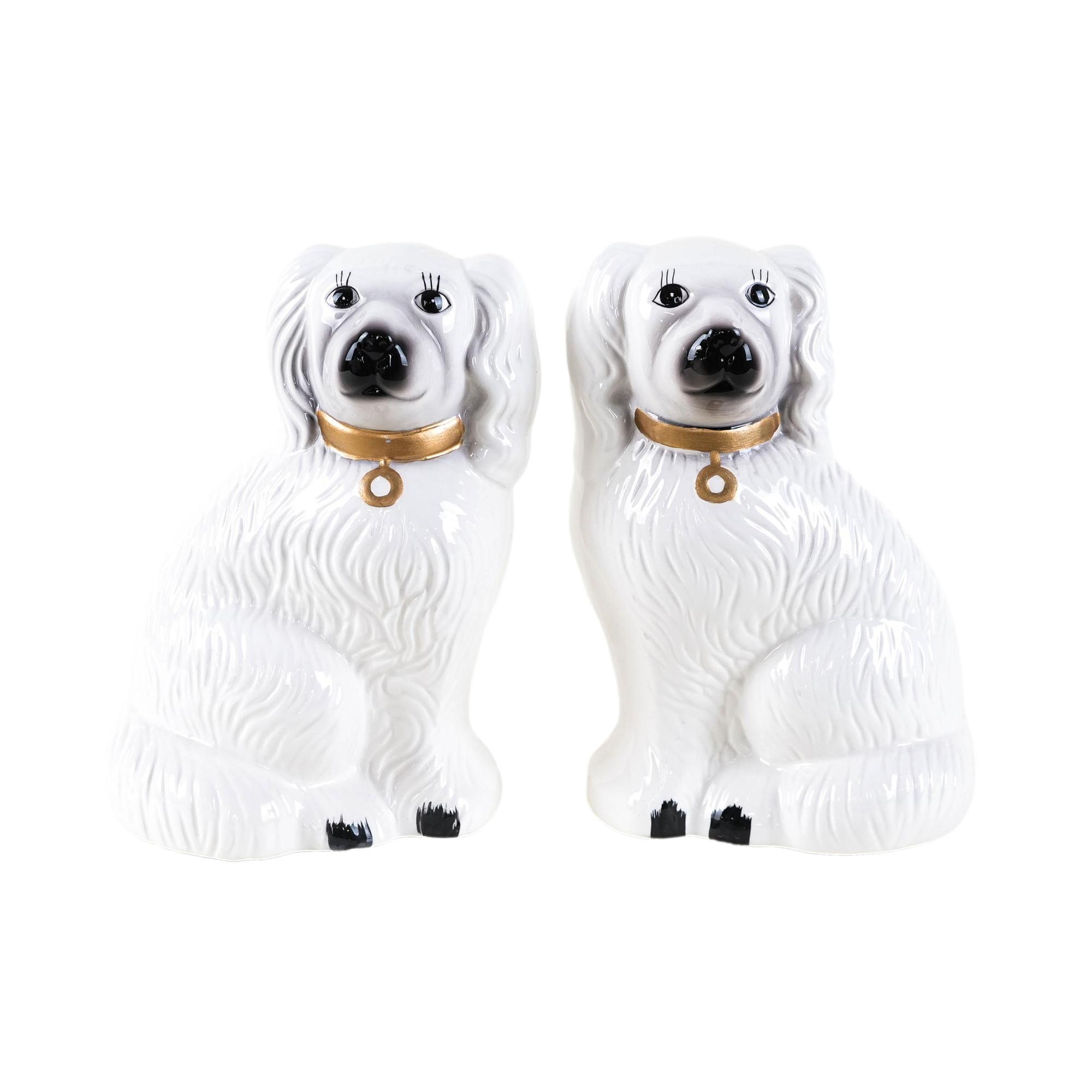 Dog Figures English Style Ceramic 1970s 0