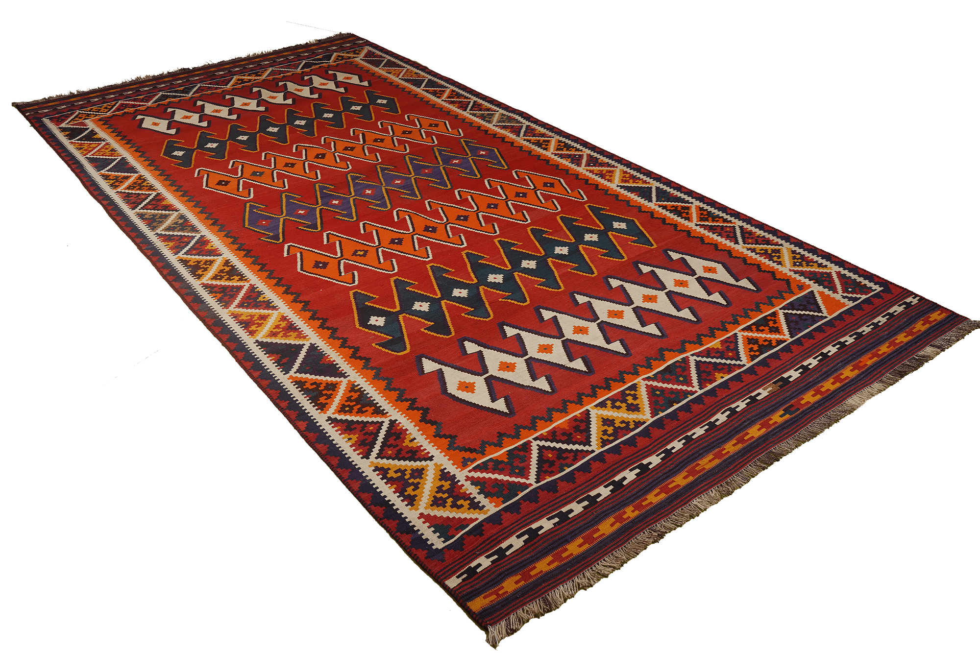 Kilim Gashgai Teppich Mehrfarbig 2