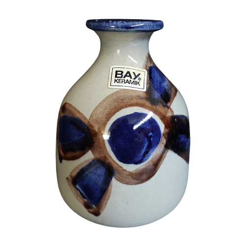 Vintage 82-12 Vase Keramik Blau 0
