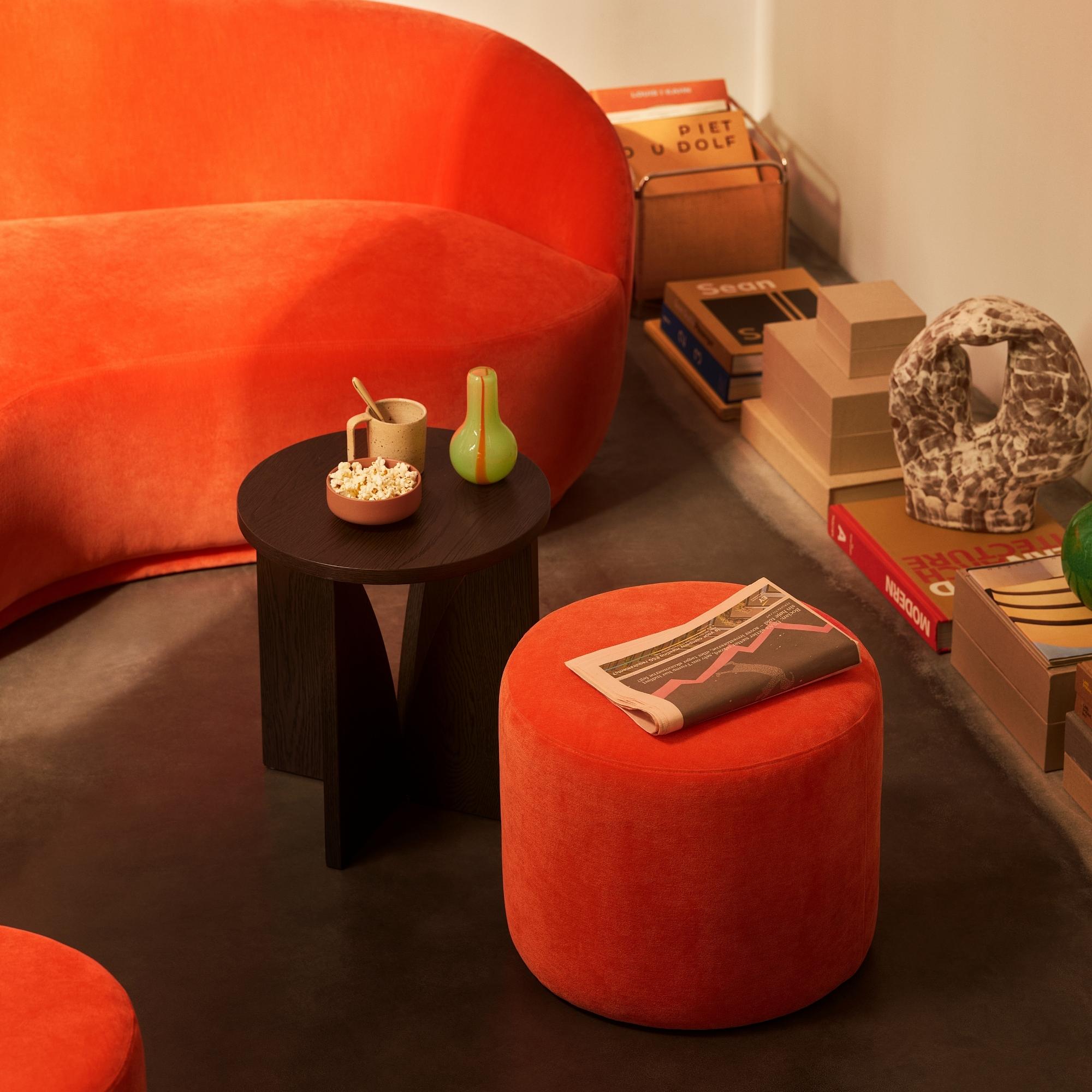 Cece Beistelltisch Burned Oak Ø 40 cm 2