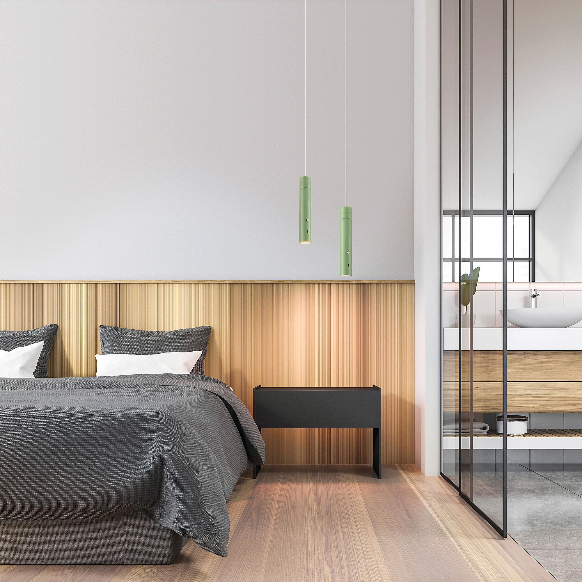 LED-Pendelleuchte Attach Mintgrün 2