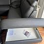 Ecksofa Leder Schwarz 1