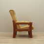 Armchair Teak Wood Leather Yellow 1960s 6