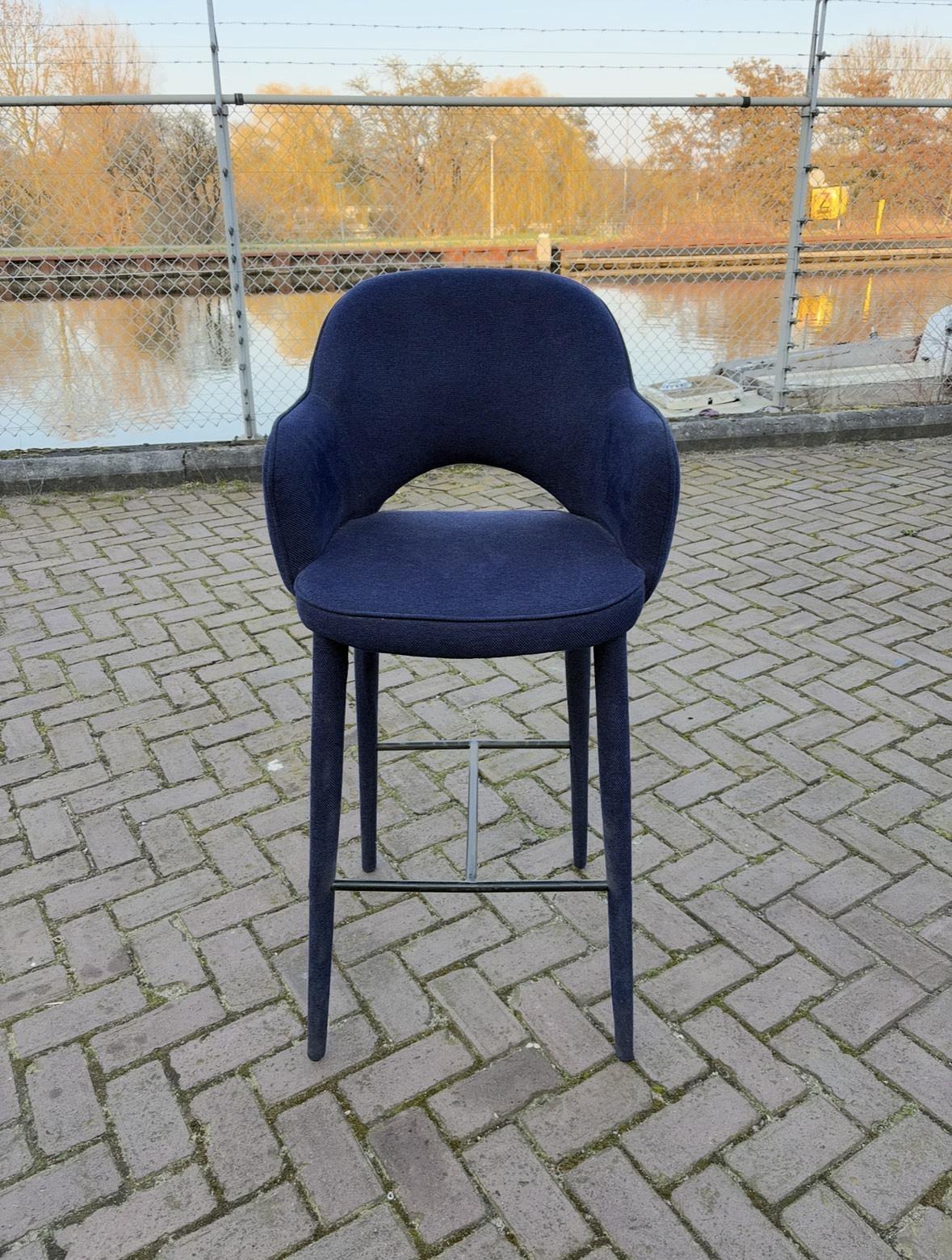 Barstool Polspotten Dark Blue 2