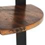 Eckregal Holz Braun Schwarz 2
