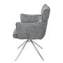 2x Drehbarer Armlehnenstuhl IMMAH Grau 4