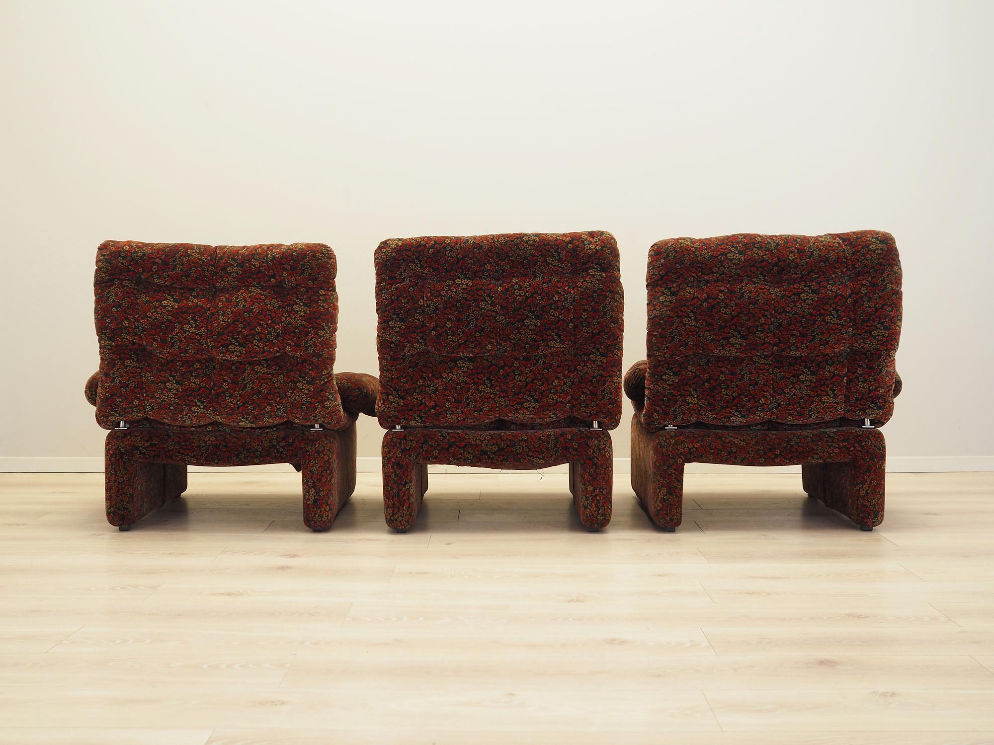 Modulsofa Samt 1960er Jahre 3
