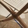 X HM10 Loungesessel Holz Rattan Creme 3