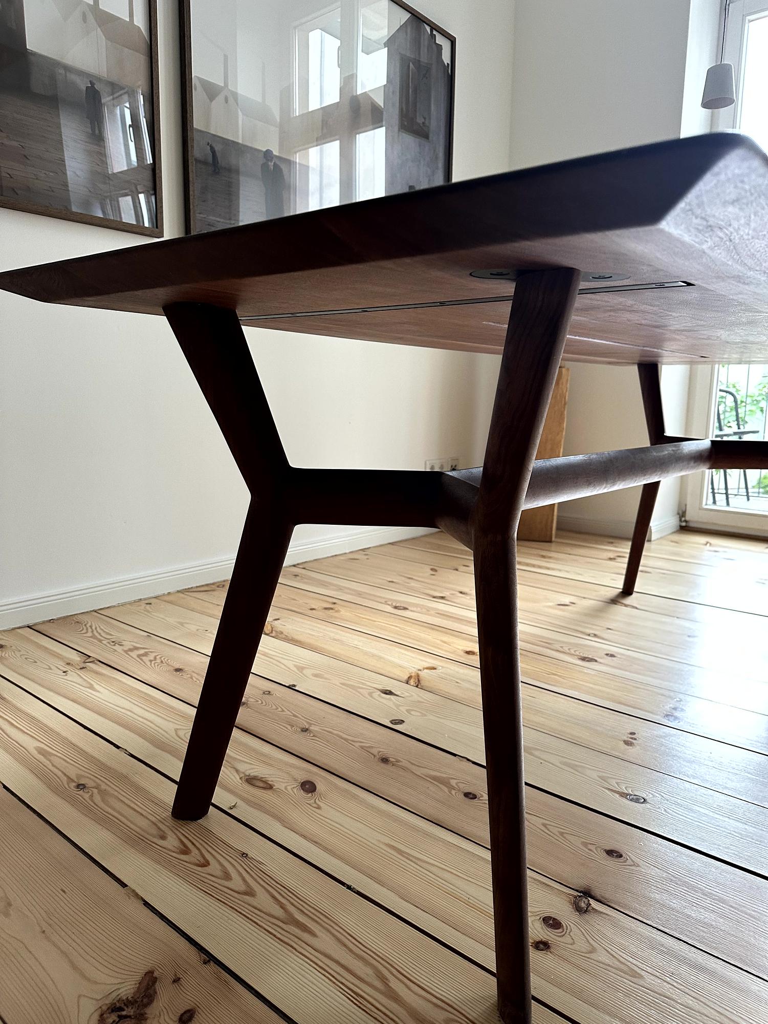 Esstisch Nussbaumholz Braun 5