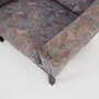 Vintage Sessel Buchenholz Textil Violett 1960er Jahre  9
