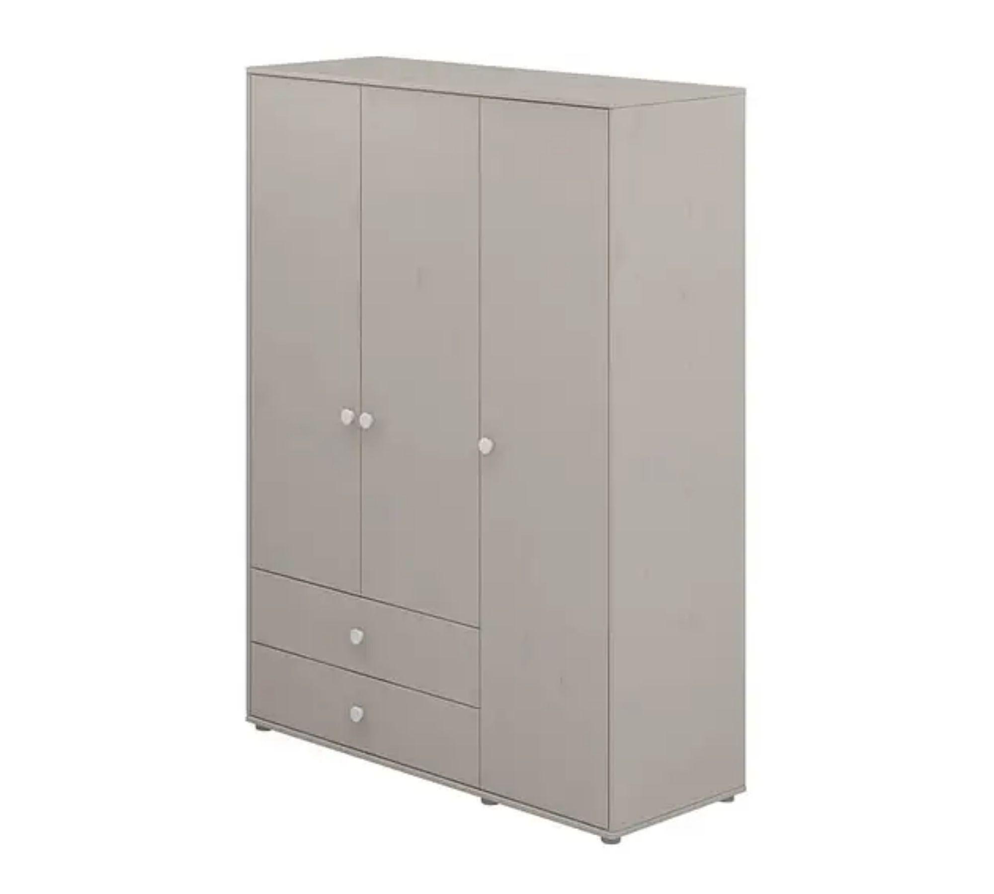 Kleiderschrank Extra Hoch Holz Grau 6