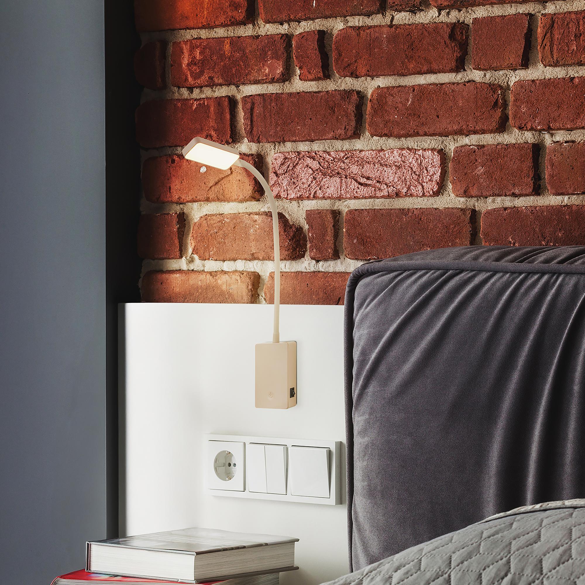 Cielo LED Wandleseleuchte Beige 3