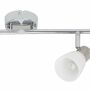 LED Ceiling light 4-lamp Metal Glass Silver 2