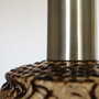 Vintage Pendant Lamp Glass Metal 1970s 6