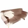 Anne Sofa 3-Sitzer Velour Lux Vintage Rosa 3