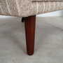 Vintage Chair Teak Wood Textile Grey 1970s 6