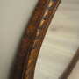 Vintage mirror wooden frame brown 1960s 8