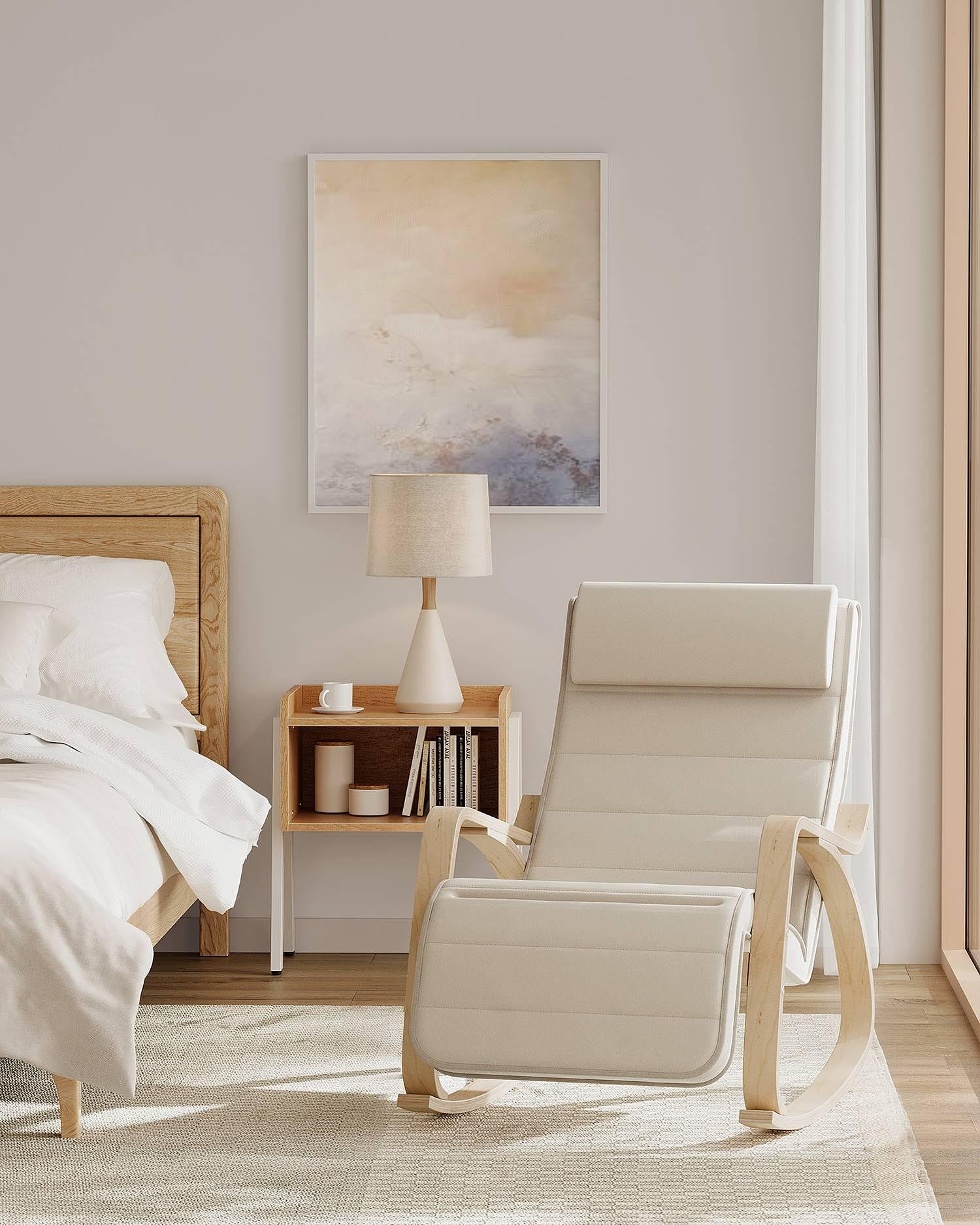 Hawesa Schaukelstuhl Beige 4