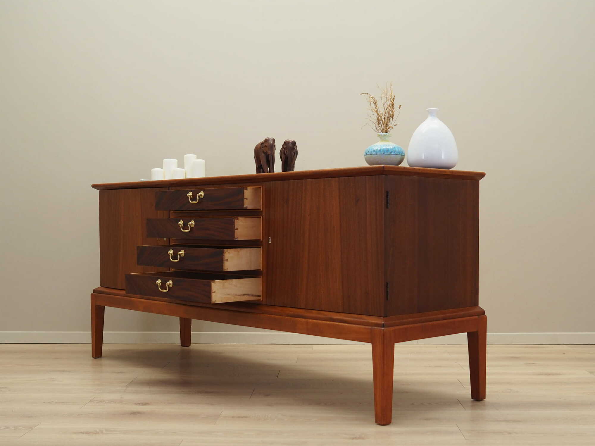 Sideboard Mahagoni Braun 1970er Jahre 4