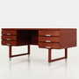 Desk Teak Brown 1970s 5