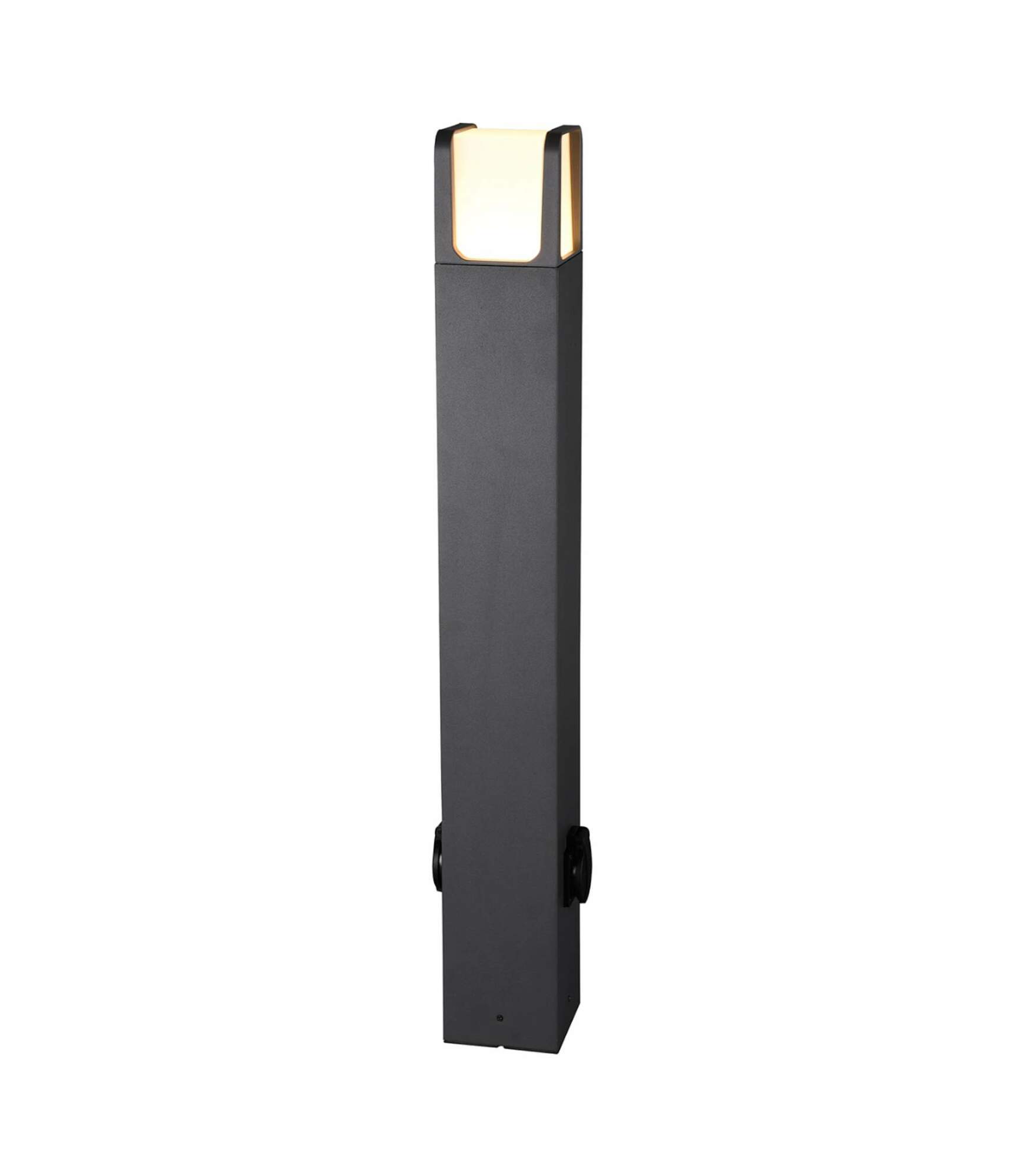 Outdoor LED Wegeleuchte Kunststoff Aluminium Schwarz 0