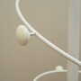 Vintage coat rack metal white 1970s 5