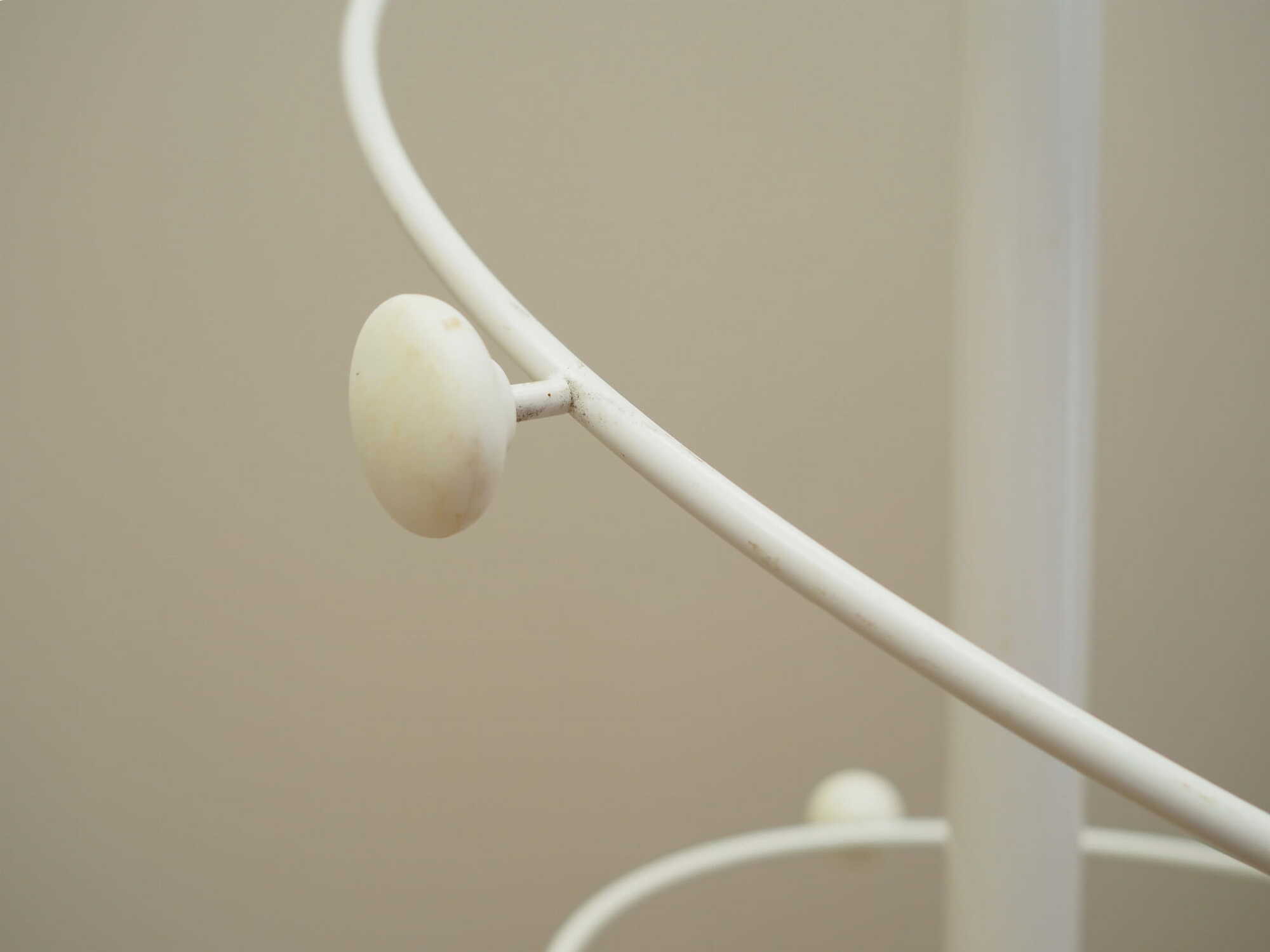 Vintage coat rack metal white 1970s 5