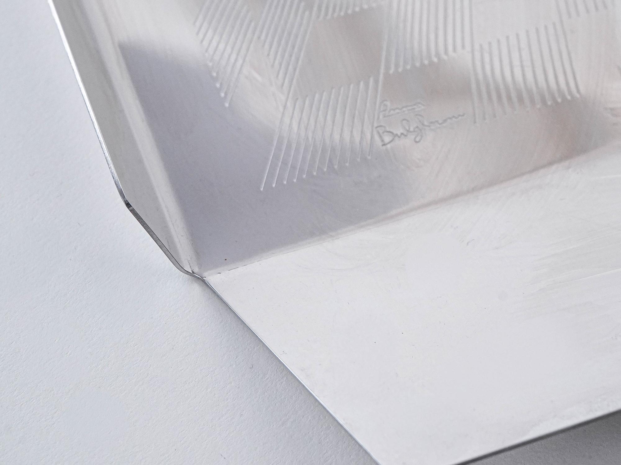 Edelstahltablett Silber 4