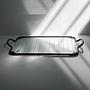 Vintage Tablett Metall Glas 1980er Jahre 2