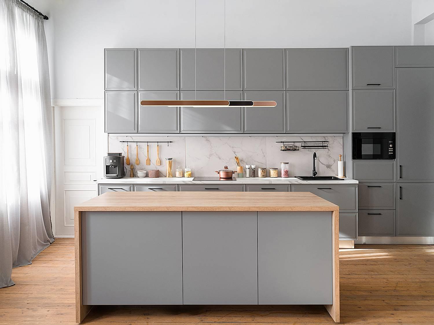 1-Light Helios LED Pendant Light Iron Brown 2