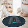 Rainbow Children's play mat Multicolored Ø180cm 3