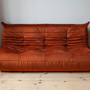 Togo Lounge Set 4-pc. Velvet Amber-Orange 1