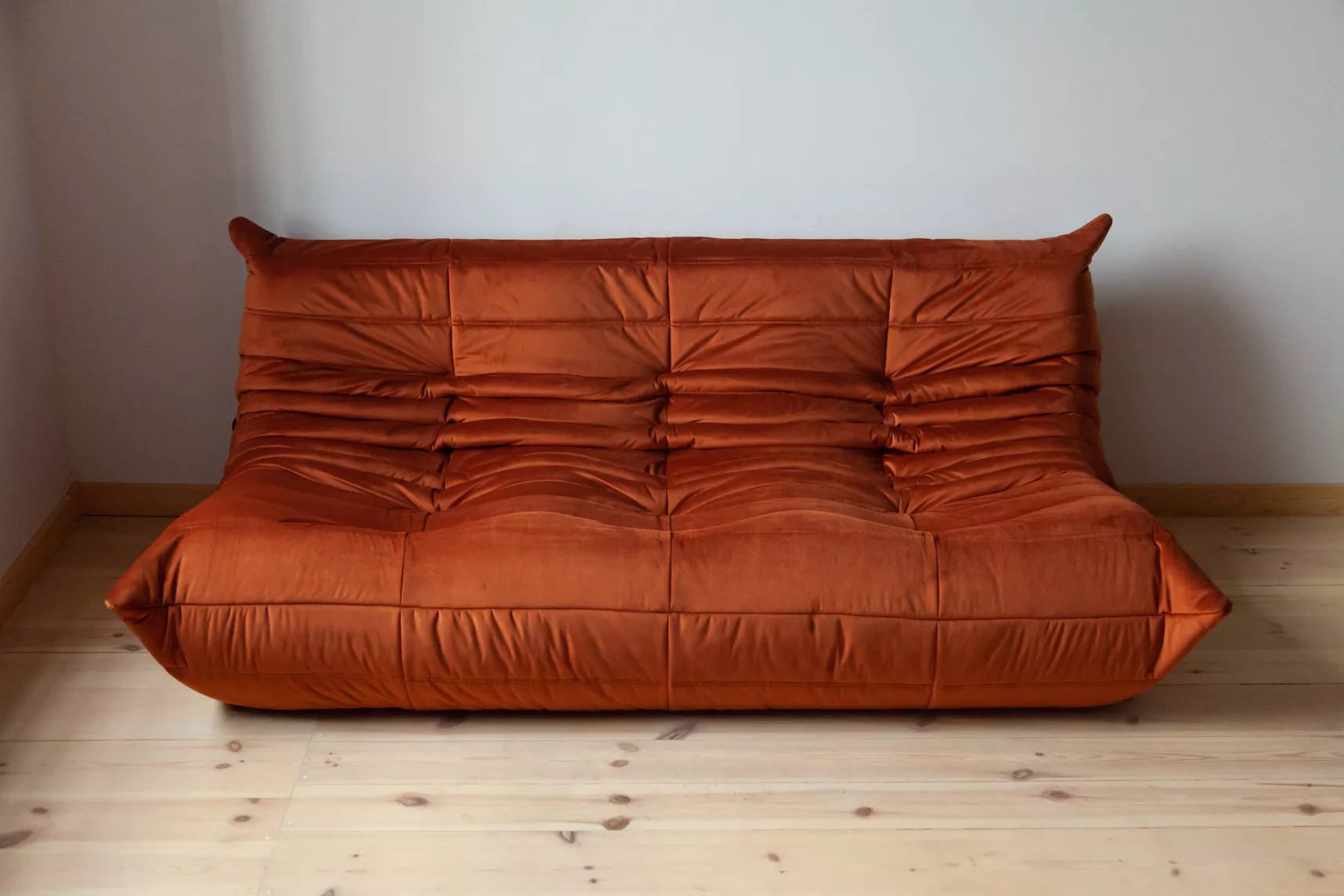 Togo Lounge Set 4-pc. Velvet Amber-Orange 1