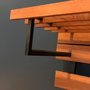 Vintage Wandgarderobe Holz 2