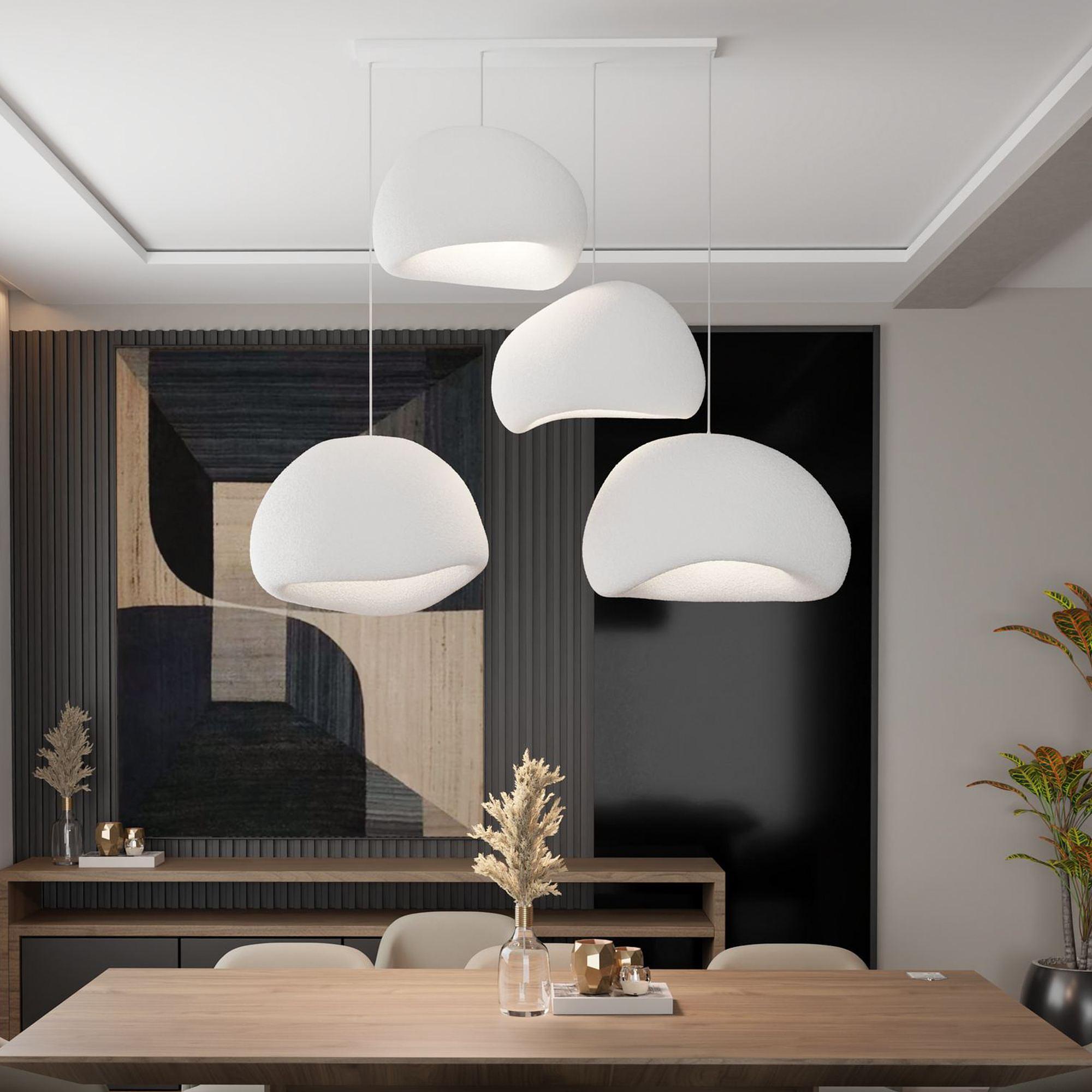 4-Flammig Wabi Sabi Yugen Pendelleuchte Weiß 0