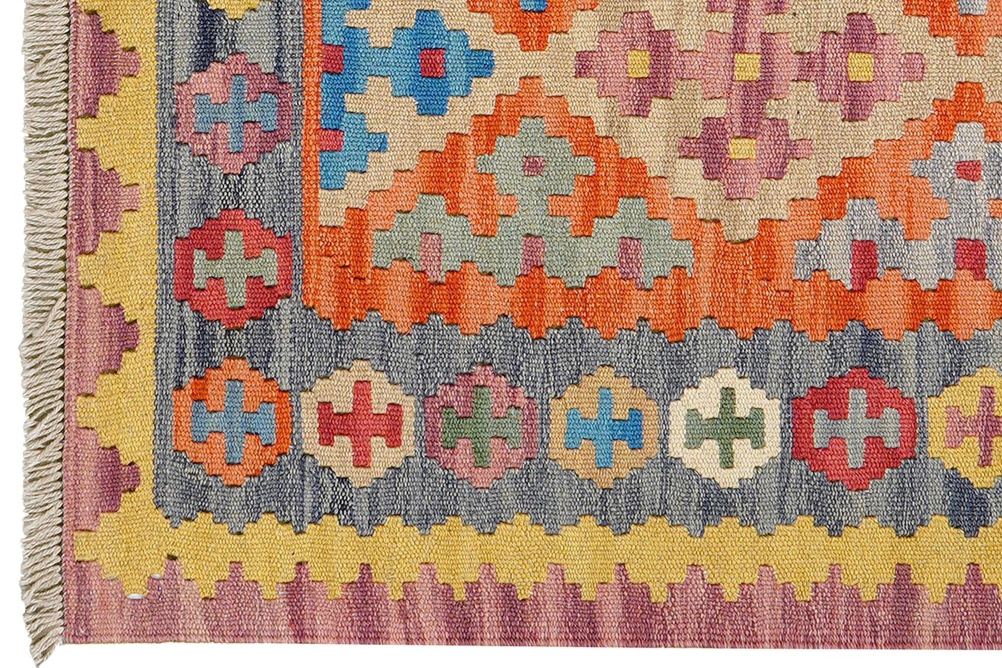 Kilim Gashgai Teppich Mehrfarbig 1