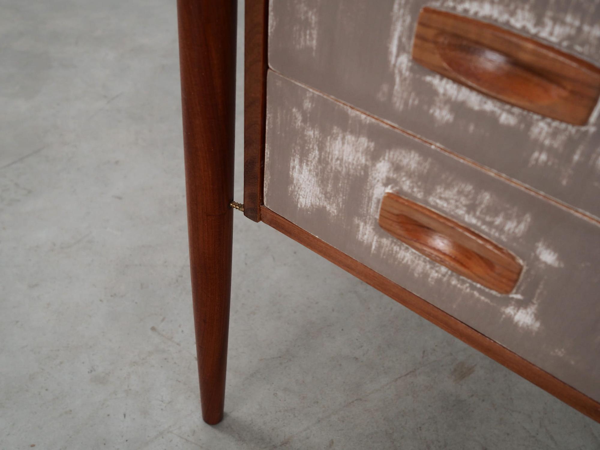 Vintage Desk Teak Wood Brown 1960s 10