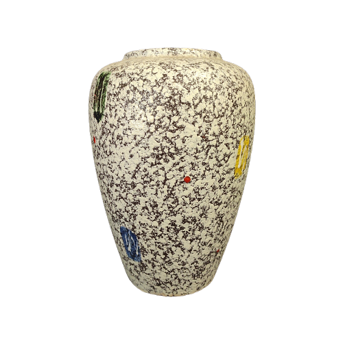 Vintage Vase Keramik Mehrfarbig  0
