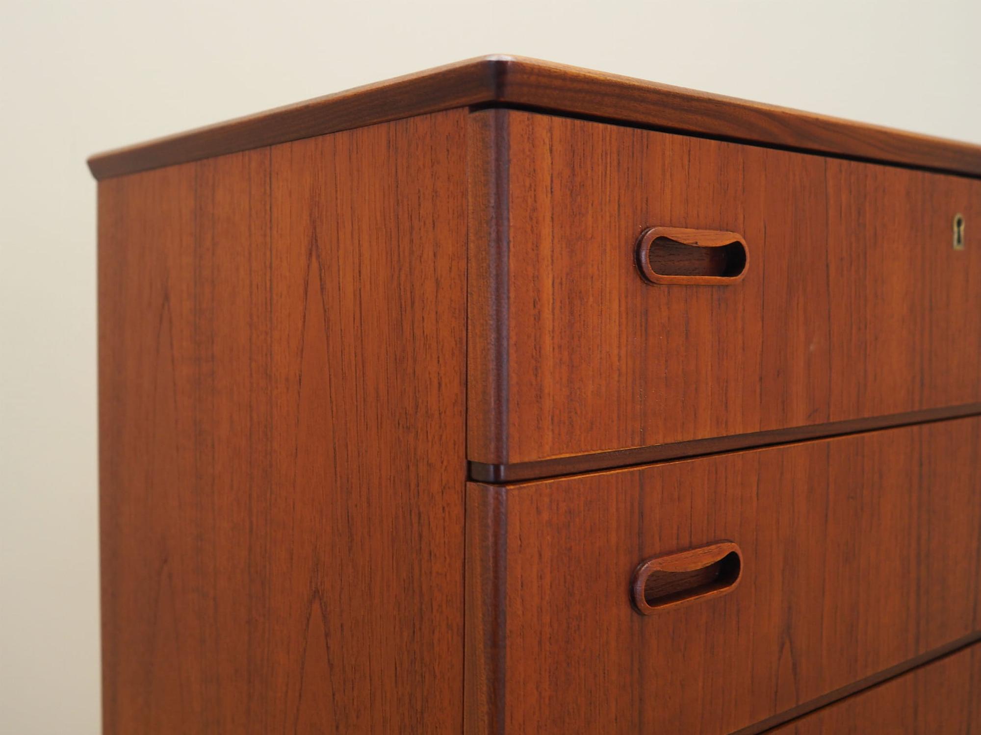 Chest of drawers Teak Brown 1970s 11