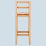 Bar stool solid heartwood beech brown 3