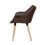 Armchair Solid wood Plastic Brown 2
