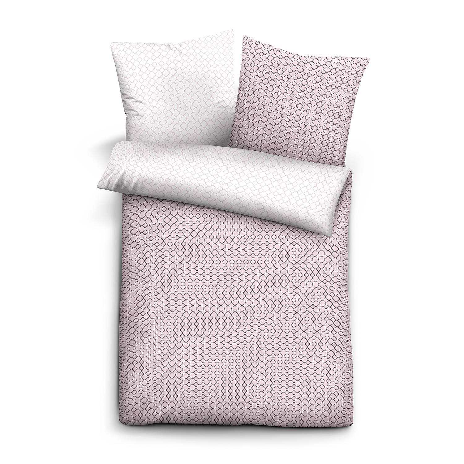 Bettdeckenbezug Mako-Satin Rosa 135x200cm 0