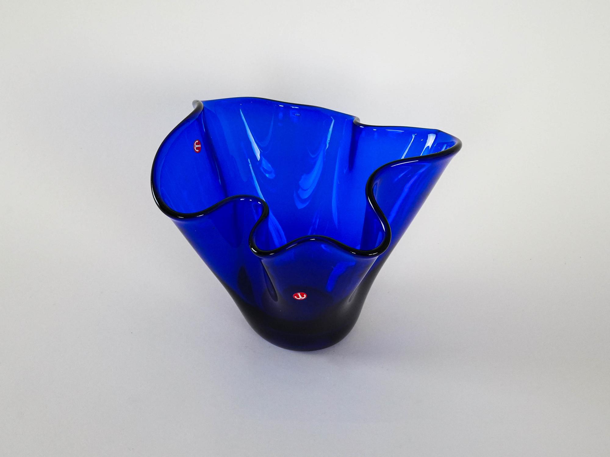 Glass vase Blue 4