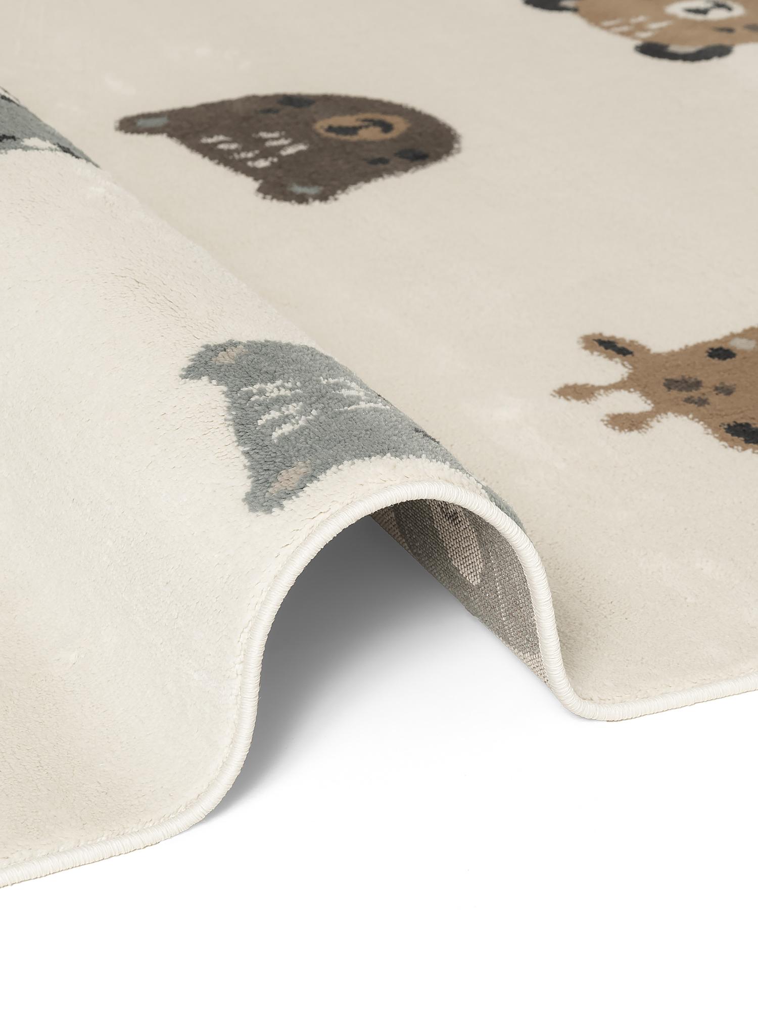 Children's Rug Tiny Zoo Polypropylene Jute Cream 120 x 170 cm 3