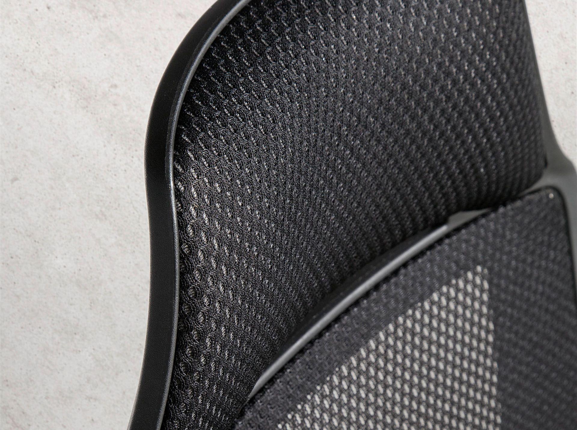 Office chair Swivel Mesh fabric Black 6