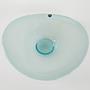 Crystal plate Turquoise Transparent 1960s 5
