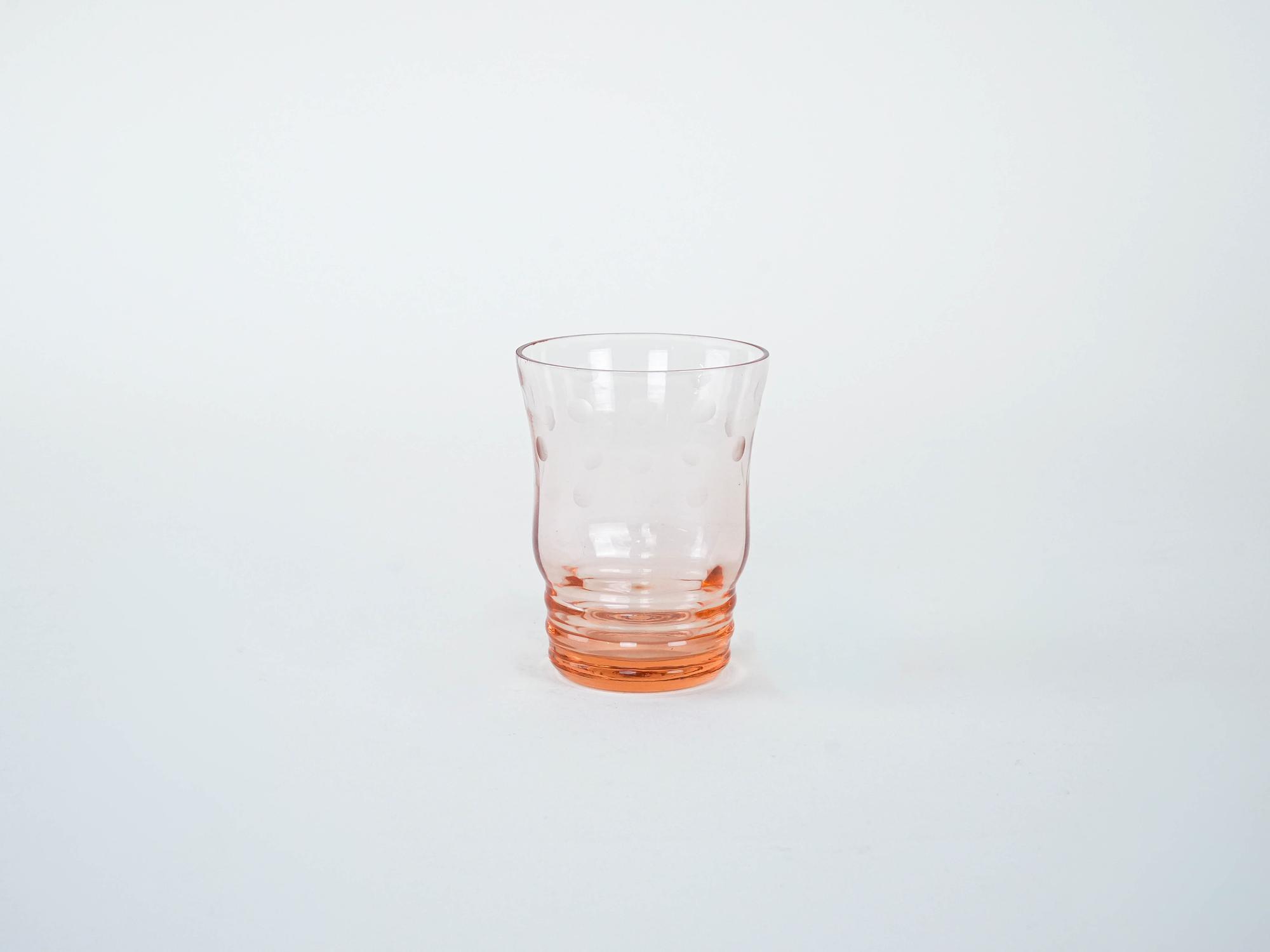 Glass and Decanter Set Transparent 1970s 5